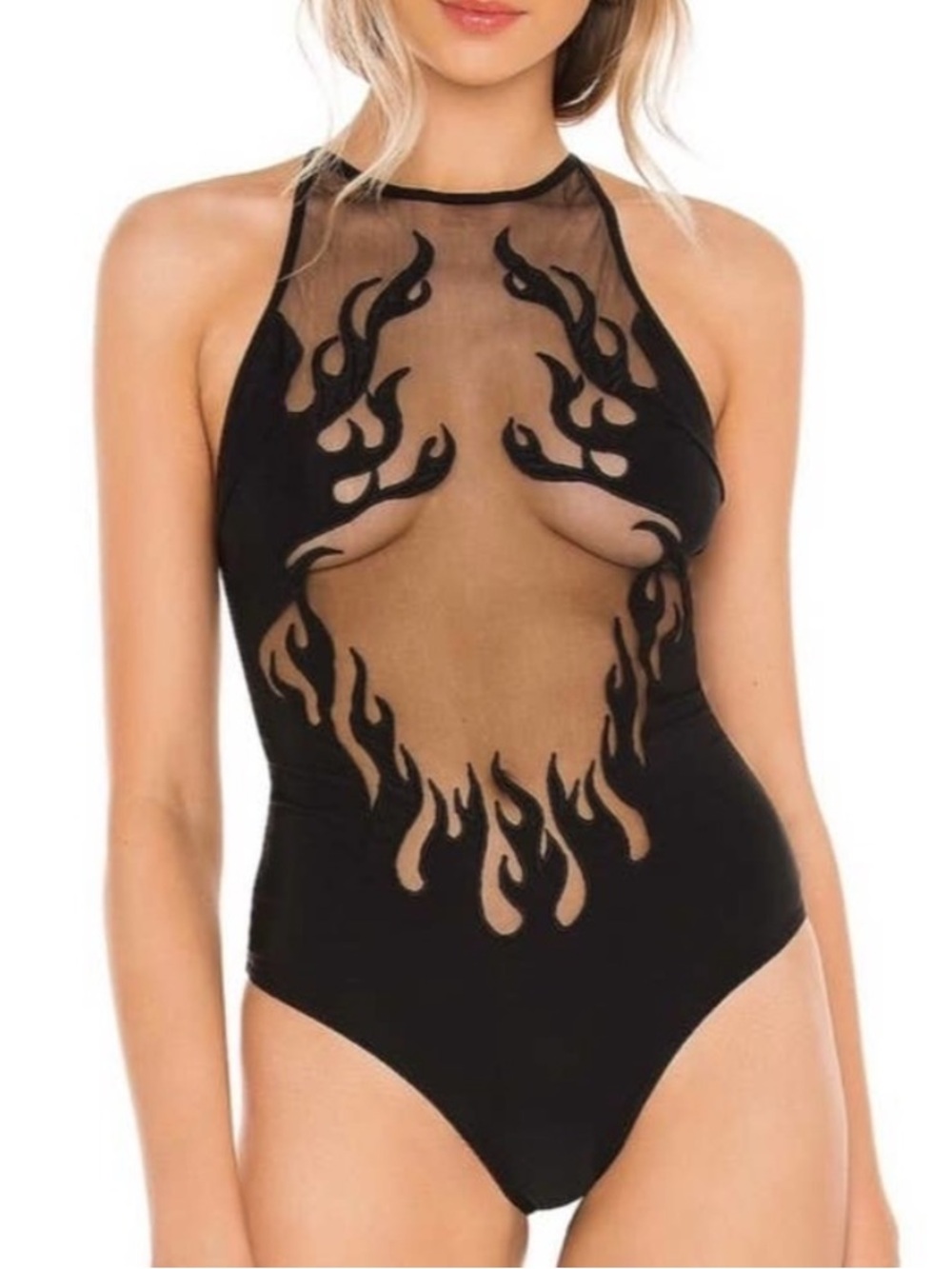 Thistle and Spire Smokin Mirrors Bodysuit SZ L EUC